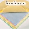 100 Pcs Assorted Colors Microfiber Glasses Cloth Disposable Screen Cleaning Cloth for Hot Pot Restaurant Optical Shop