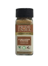 Pride of India – Coriander Seed Ground – Authentic Indian Spice – Freshly Packed Gourmet Spice – Must Ingredient in Indian & Middle Eastern Cuisines – (size: 1.50 oz)